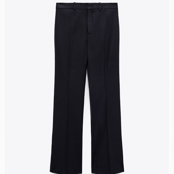 Zara Pinstripe Slim Fit Pants - Picture 2 of 9